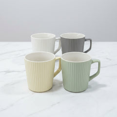 4 Pcs Ceramic Fancy Mugs Set