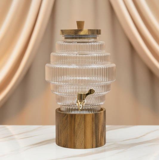 Ripple Glass Beverage Dispenser