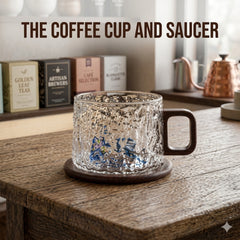 The Frosted Coffee Mug With Saucer