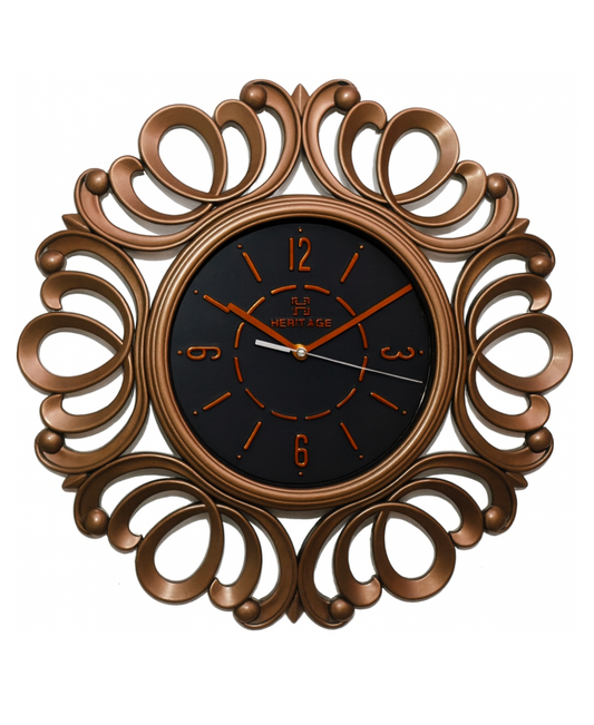 Heritage Flower Wall Clock 18 Inches