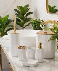 6 Pcs Acrylic Bathroom Set