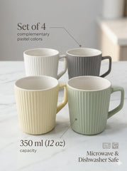 4 Pcs Fancy Mugs Set