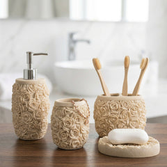 4 Pcs Fiber Bathroom Set