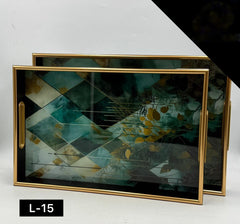 Acrylic Tray Set 2 Pcs
