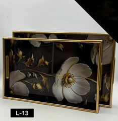 Acrylic Tray Set 2 Pcs