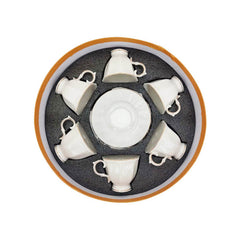 White 6 Piece Cup Saucer