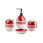 4Pcs Bath Set Red