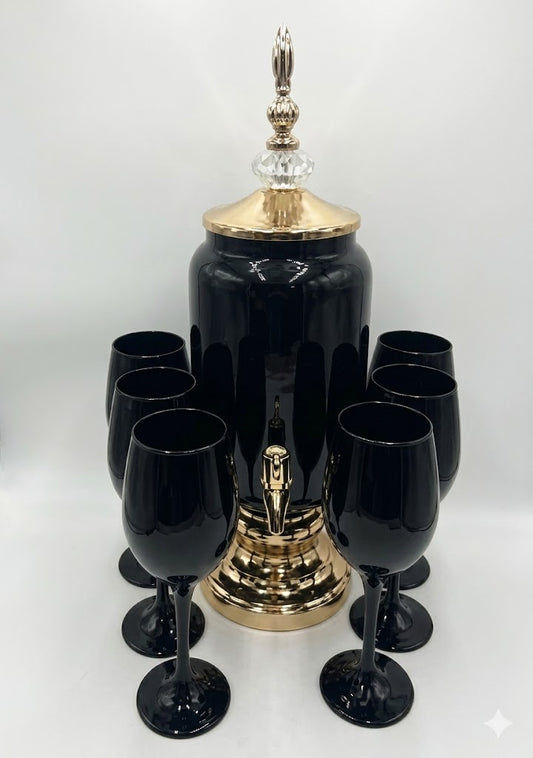 7 PCS Dispenser With Glass (3 Ltr)