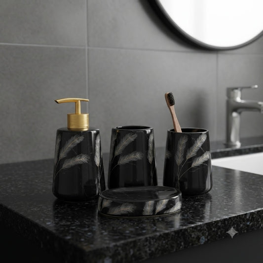 Brilliant 4Pcs Bath Set B-Wheat
