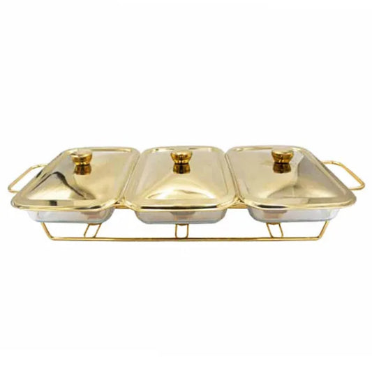 Rectangle Burner Dish 3in1