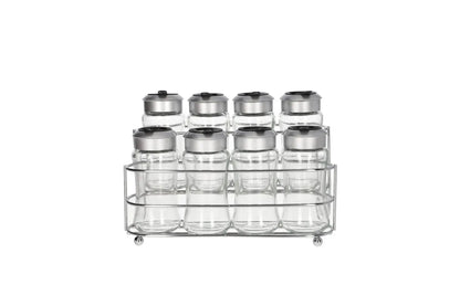 Seasoning Bottle Set With Stand 100ml 9Pcs