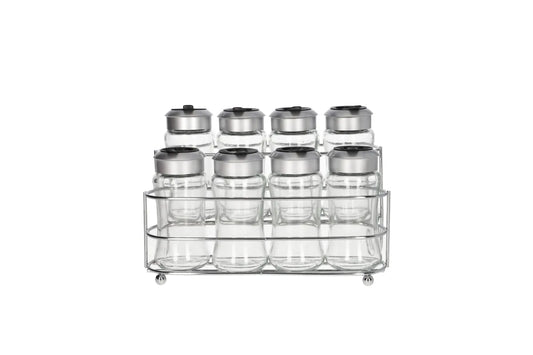 Seasoning Bottle Set With Stand 100ml 9Pcs