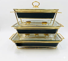 Luxury Porcelain Rectangle Chafing Dish
