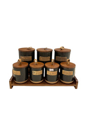 7 Pcs Ceramic Jar Set