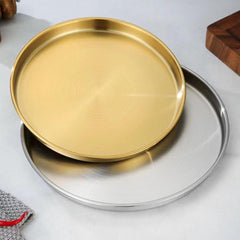 Golden Thali Style Plate 