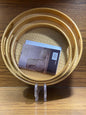 Handcrafted Bamboo Rattan Trays Set