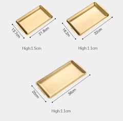 Golden Tray Rectangle