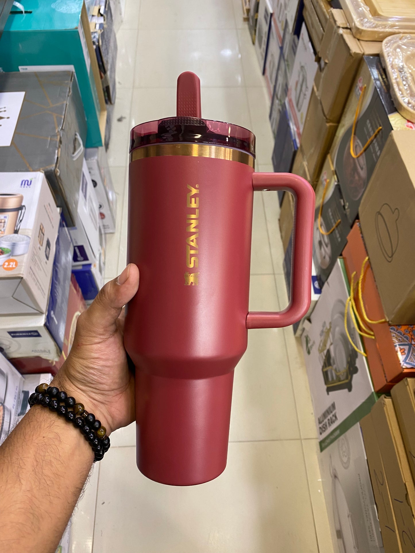 The Quencher Pro Tour Flip Straw Tumbler | 40 Oz Gilded Pomegranate