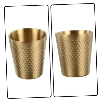 Golden Hammered Glass