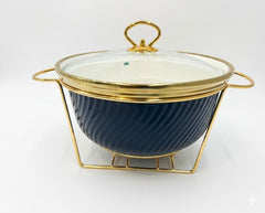 Luxury Porcelain Round Chafing Dish