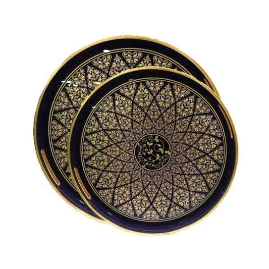 Tray Set Wood + Glass