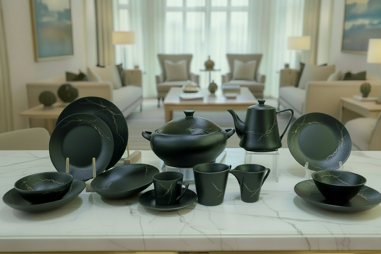 Winsor- England™ Fine Porcelain Tableware Heritage Collection Black