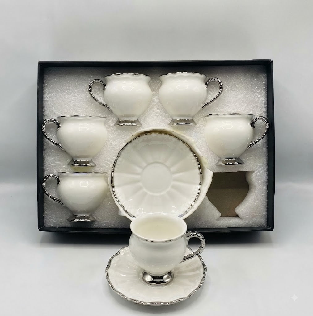 12Pcs Cup Saucers Set