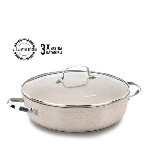 Korkmaz Granita 28x7.5 Cm Low Casserole A1264