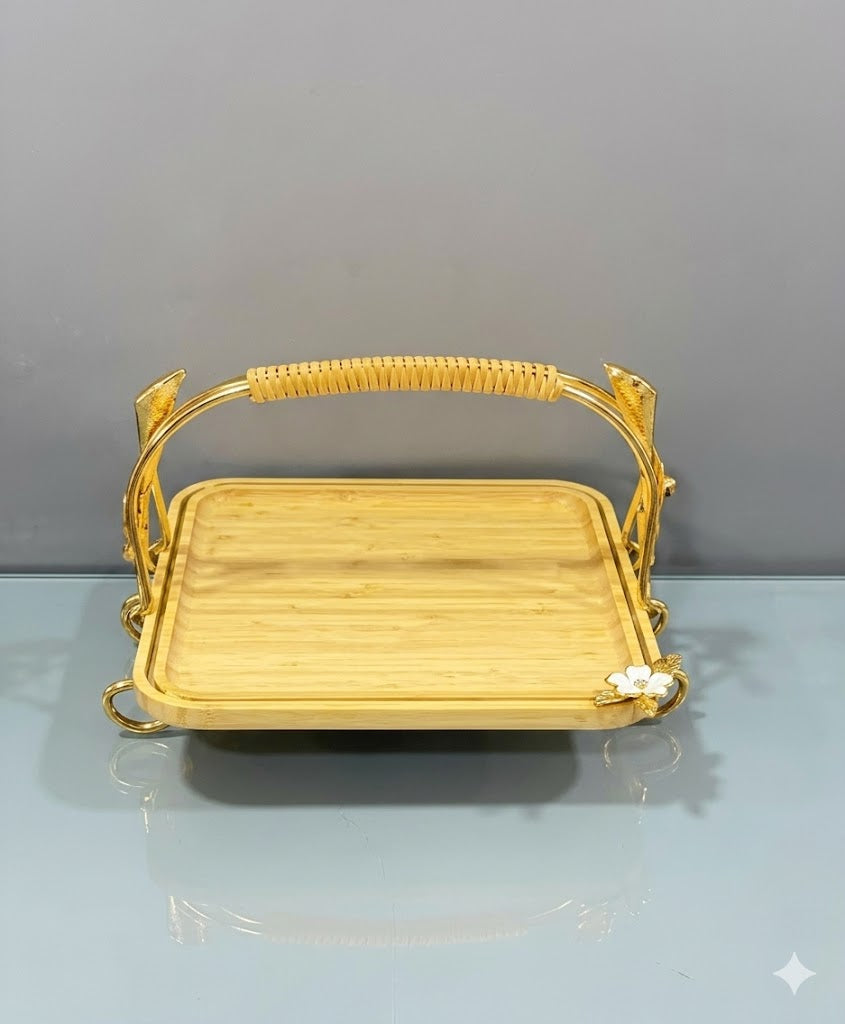 Square Gold Tray