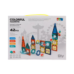 Colorful Magnetic Pipeline Building Block Set