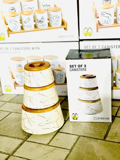 Set Of 3 Canisters