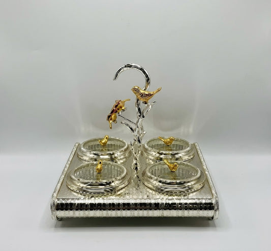 4-Partition Dry Fruit Tray