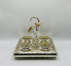 4-Partition Dry Fruit Tray