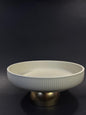 Ceramic Golden Footed
Fruit Bowl - 10 Inch