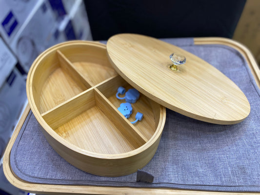 4 Partition Dry fruit Tray Oval
