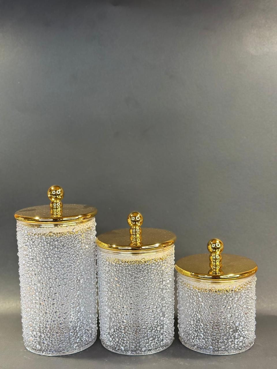 Food Storage Jar With Lid ( Pack Of 3)