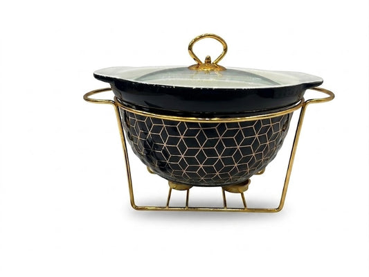 Luxury Porcelain Round Chafing Dish