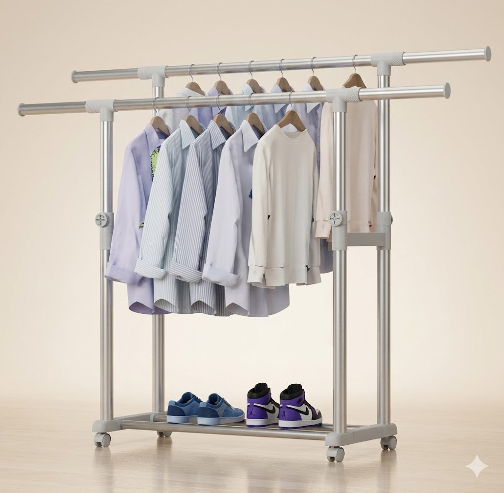 Clothes Rack Silver
