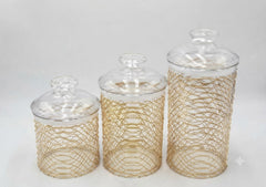 Acrylic 3 Pcs Jar Set