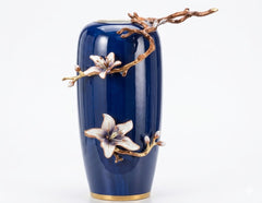 Fancy Long Vase Blue