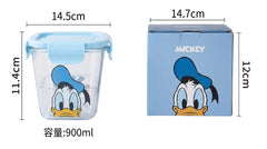 Cartoon Character Glass Bowl With Lid