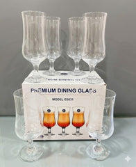 6Pcs Stem Glass Set