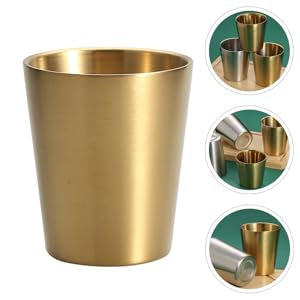 Golden Double Wall Plain Glass