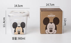 Cartoon Character Glass Bowl With Lid