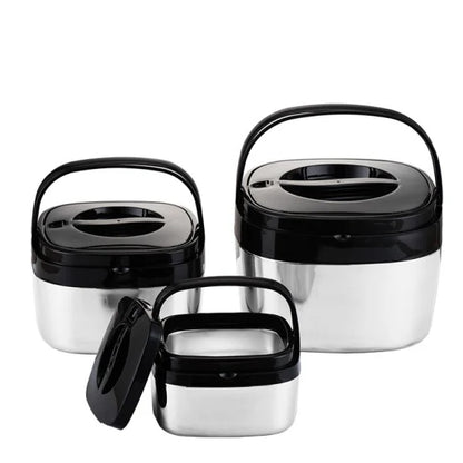 Square Shaped 3Pcs Hotpot Set