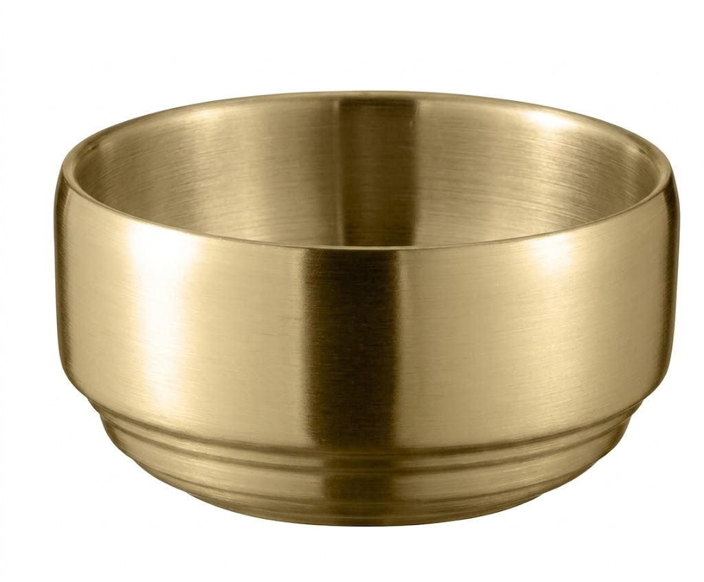 Stacked Golden Soup Bowl