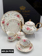 Royal Albart 24 Pcs Tea Set Pink&White