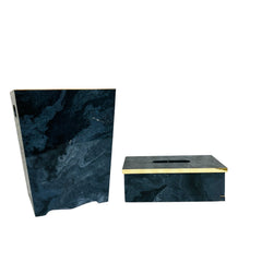 Dustbin &Tissue Wood Set