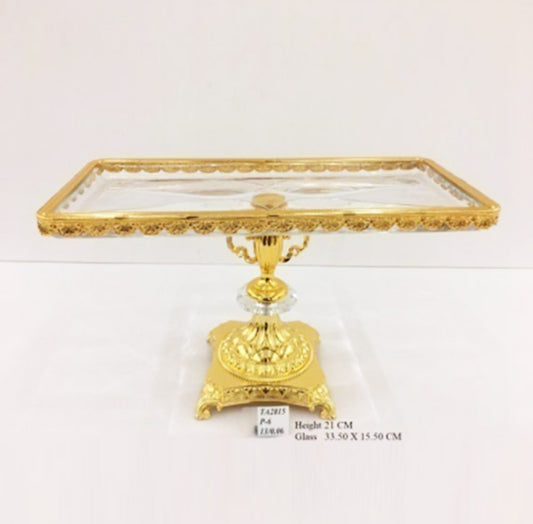 Candy Dish With Glass Tray