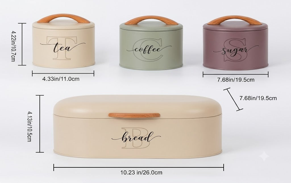 Bread box set (4pc)